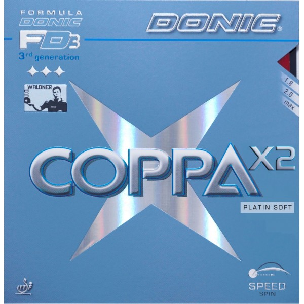 Donic Coppa X2 Platin (Black) Table Tennis Rubber